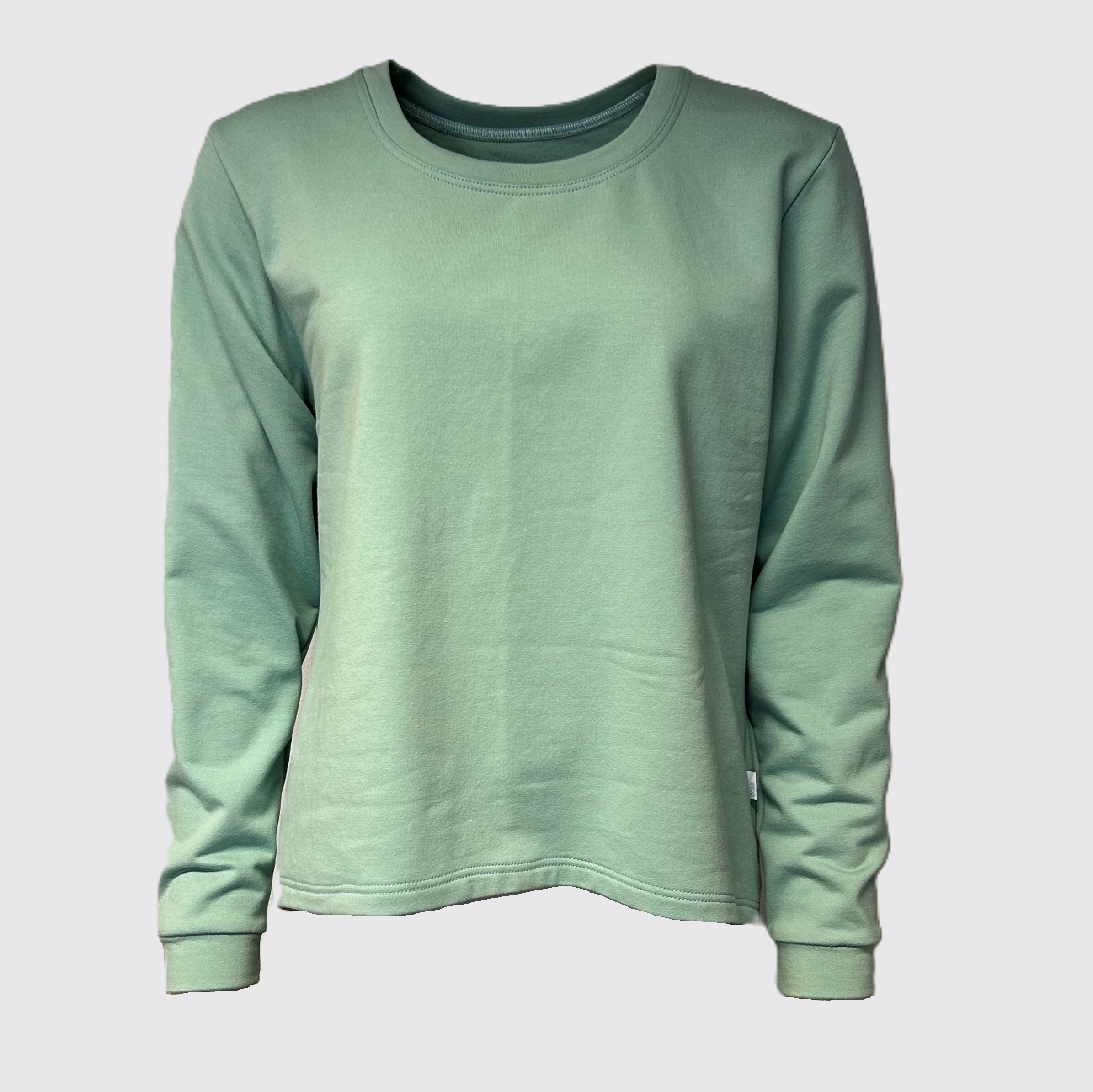 Bluse Med Overfald For Mint